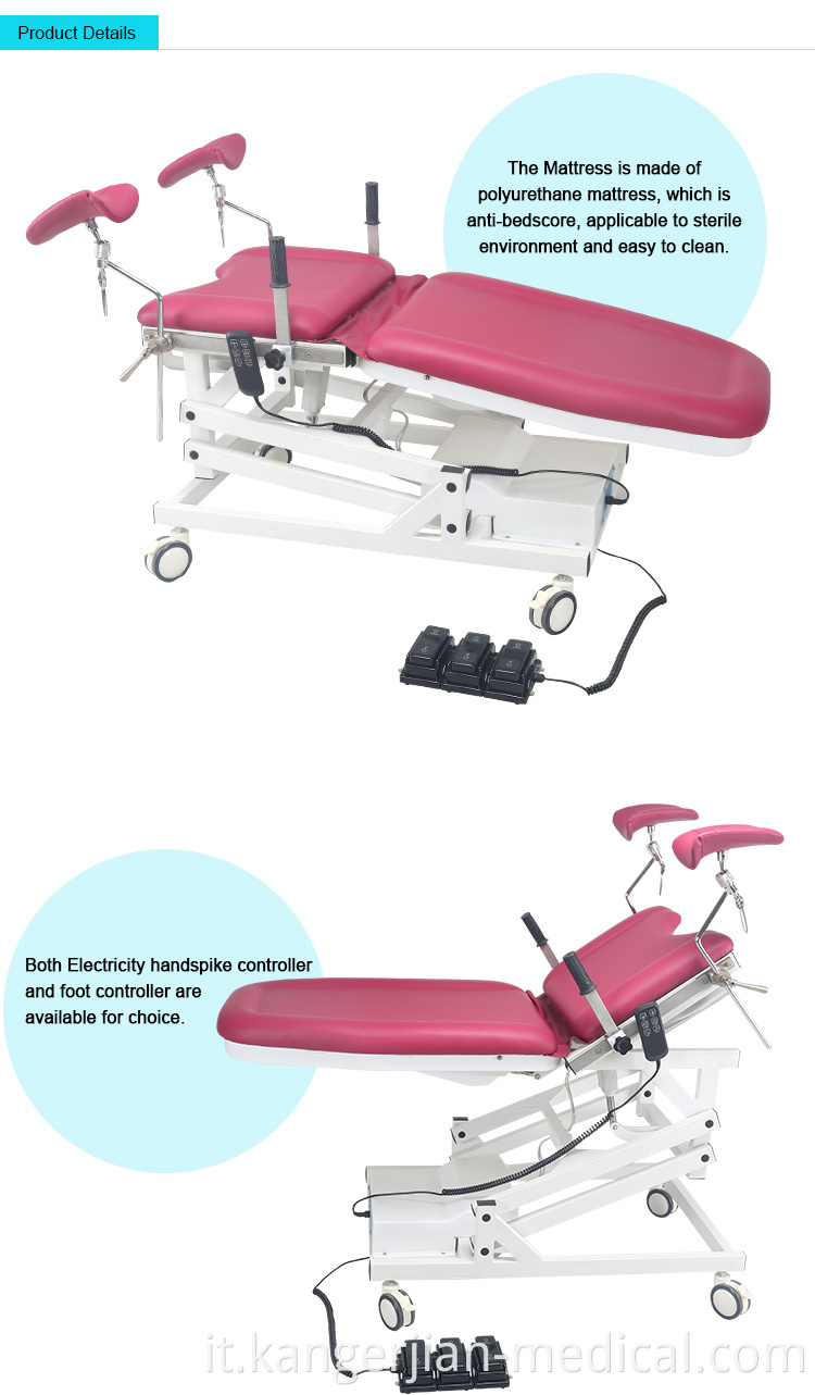 KDC-Y Electric Portable Gynecology Examination Patient Gynecological Chair